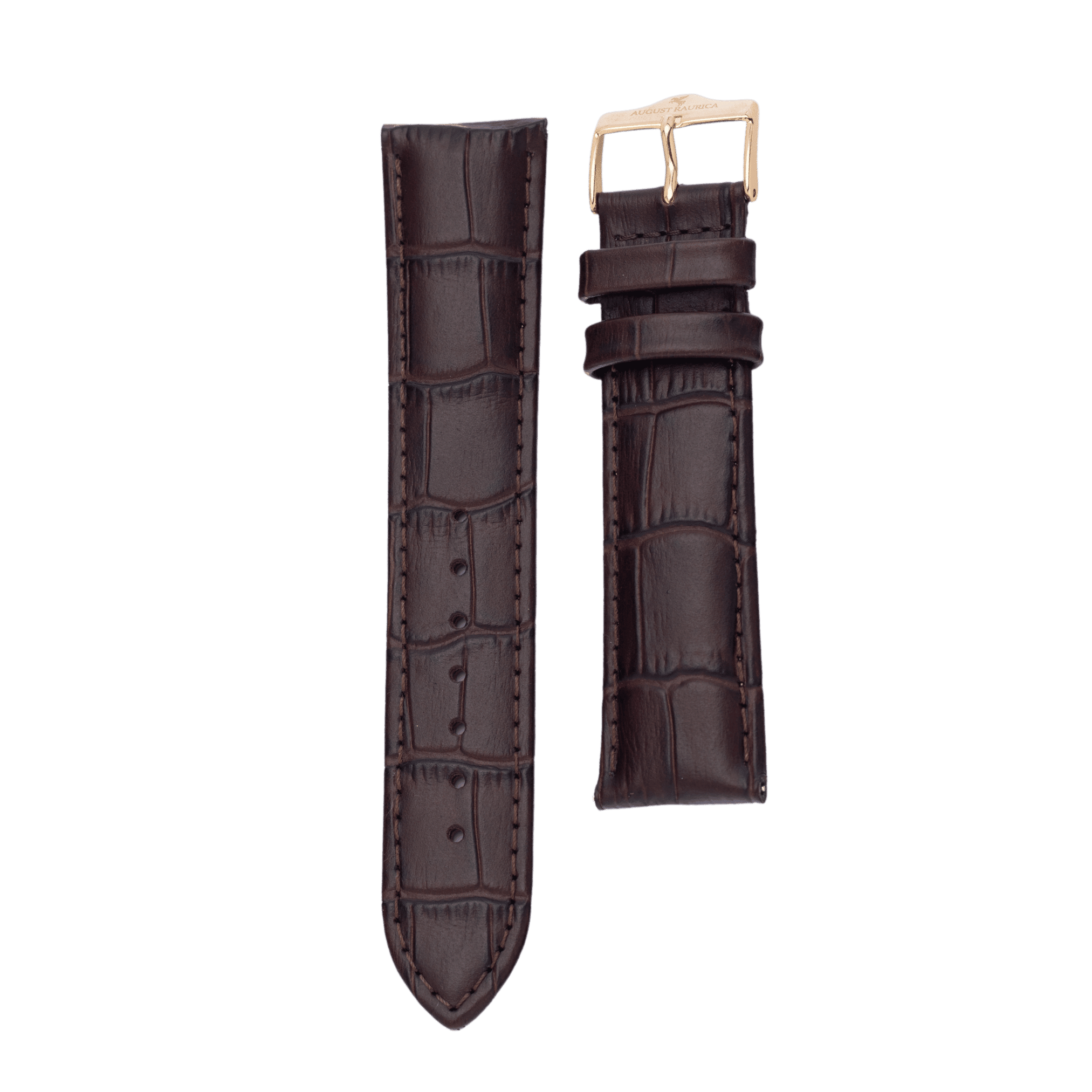 Brown Alighator Italian Leather